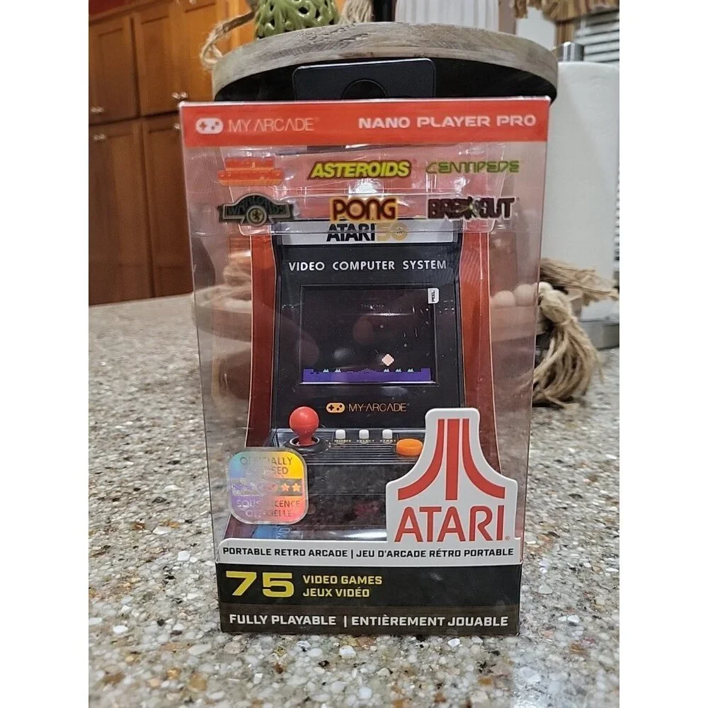 My Arcade - DGUNL-7014 Atari Nano Player Pro Portable Retro Arcade 75 Games NEW